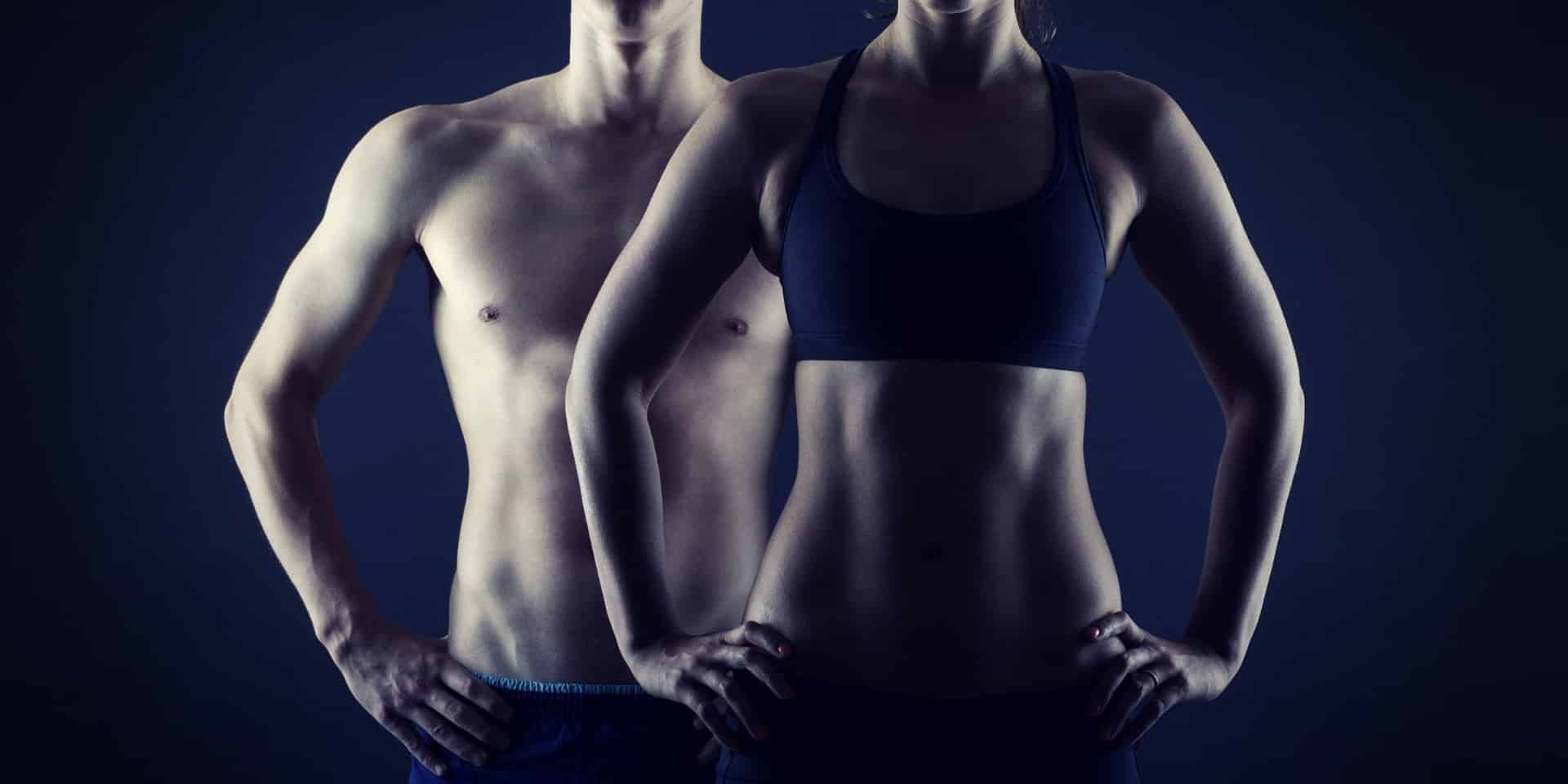 Pregnenolone Weight Loss Regimen Man and woman's torsos
