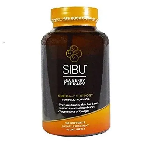Experience the powerful benefits of Omega 7 with this bottle of sibu sea berry therapy.